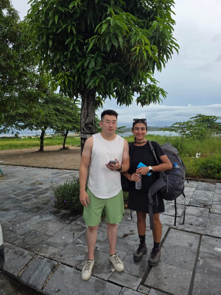 Hitchhiking through Vietnam with no money. Me and my ride Zhang.