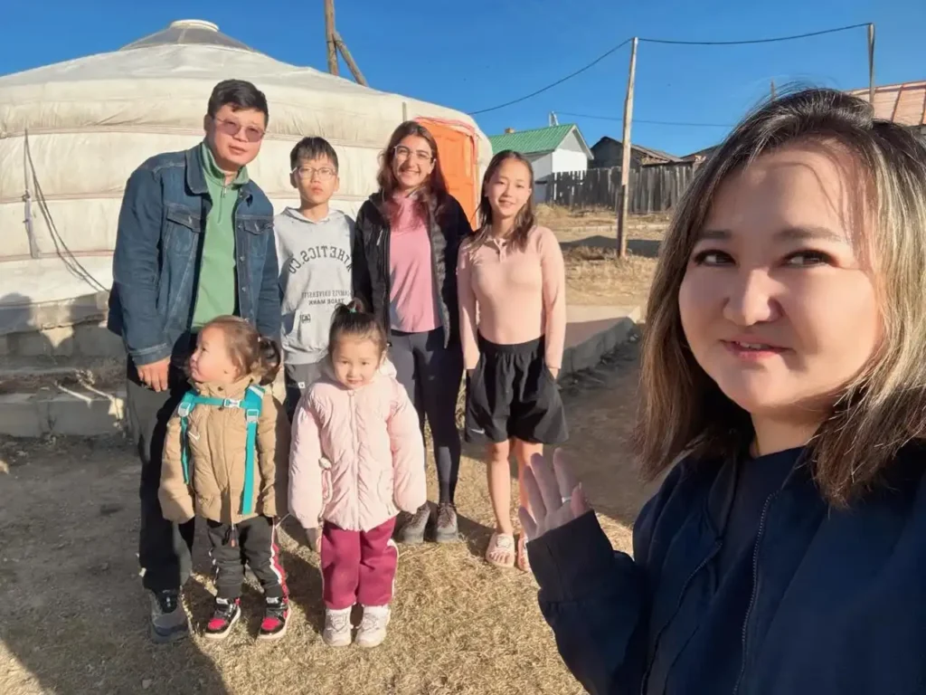 Travel Stories from Mongolia - a Mongolian family of six