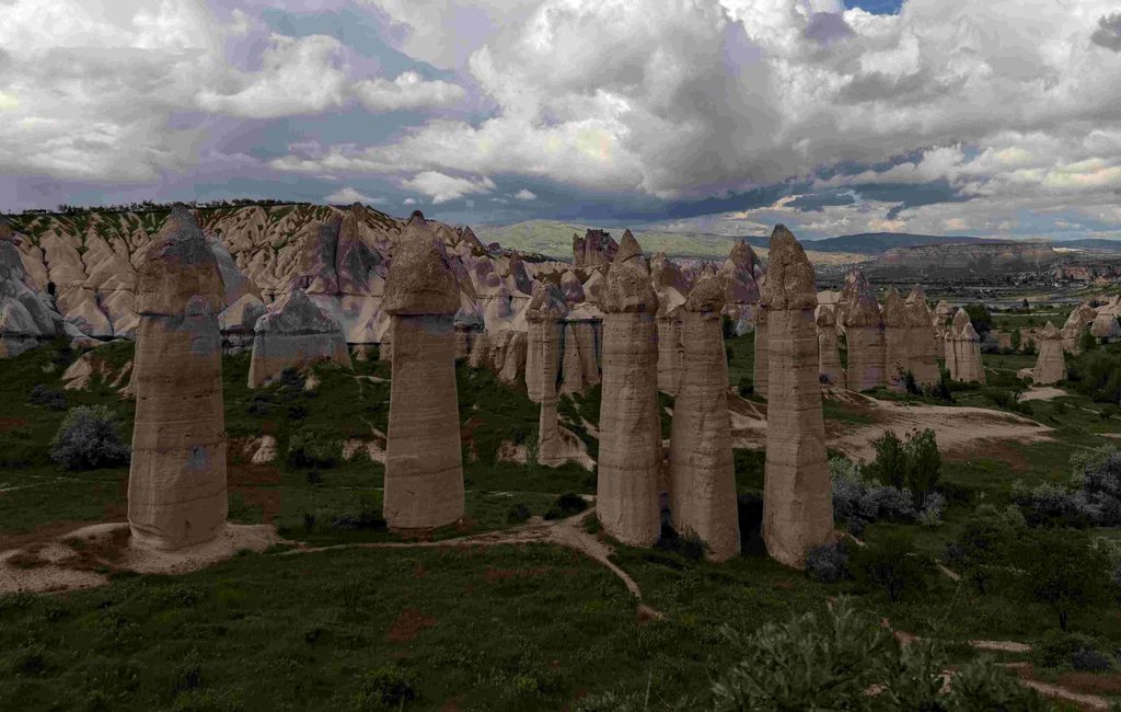 Penis shaped stones - a metaphor for sexually deprived men's world.