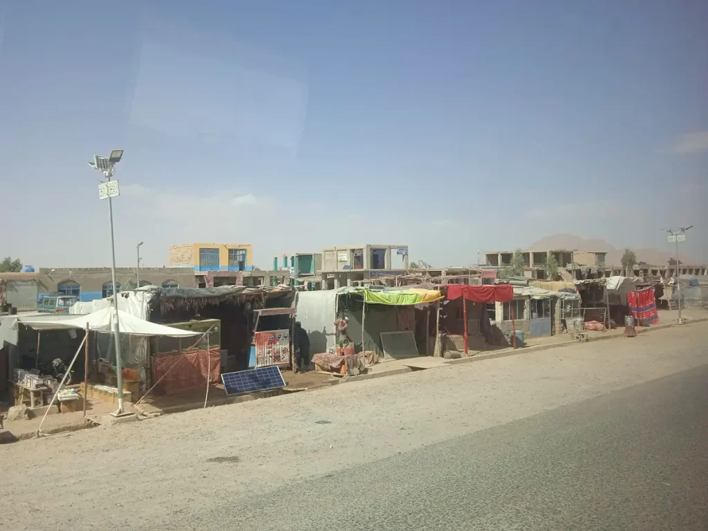 Shop by the side of the road from Herat to Kandahar, Afghanistan.