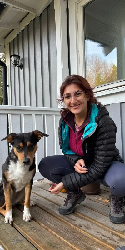 Travelling through Sweden with no money. Me and Sveia.